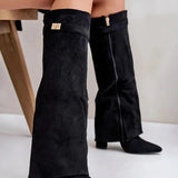 Valeria | Bottes à Talons Élégantes en Cuir PU – Style Chic & Raffiné