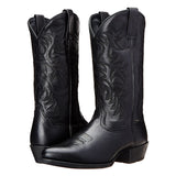 Diane | Bottes Western Femme en Cuir avec Broderies Élégantes