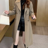 Léonie | Trench-coat femme cintré avec ceinture et double boutonnage
