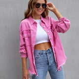 Avelyne | Veste en jean oversize femme style décontracté et délavé