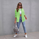 Avelyne | Veste en jean oversize femme style décontracté et délavé