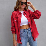 Avelyne | Veste en jean oversize femme style décontracté et délavé
