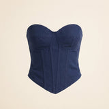 Margaux | Haut Corset Bandeau à Coupe Structurée