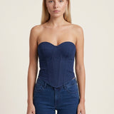 Margaux | Haut Corset Bandeau à Coupe Structurée
