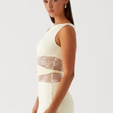 Ninon | Robe Mini Sans Manches à Découpe Élégante