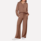 Océane | Ensemble femme 2 pièces avec haut assorti et pantalon large