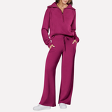 Océane | Ensemble femme 2 pièces avec haut assorti et pantalon large