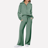 Océane | Ensemble femme 2 pièces avec haut assorti et pantalon large