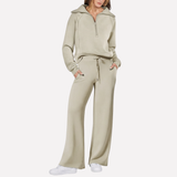 Océane | Ensemble femme 2 pièces avec haut assorti et pantalon large