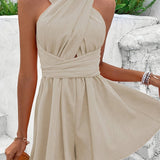 Calypso | Robe mini d’été en coton avec détail croisé