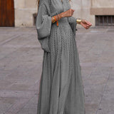 Manon | Robe Maxi Bohème à Décolleté en V et Manches Amples