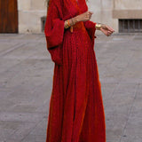 Manon | Robe Maxi Bohème à Décolleté en V et Manches Amples