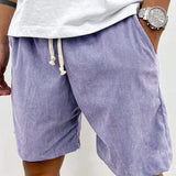 Armand | Short Homme en Velours Côtelé à Taille Ajustable et Coupe Décontractée