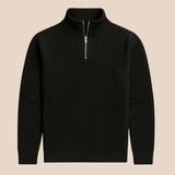 Noé | Pull homme côtelé avec col zippé élégant