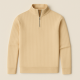 Noé | Pull homme côtelé avec col zippé élégant