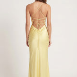 Capucine | Robe Maxi Dos Nu à Col Halter