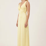 Élodie | Robe Maxi à Dos Croisé et Décolleté en V