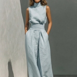 Victoire | Ensemble Femme 2 Pièces en Coton et Lin au Style Minimaliste