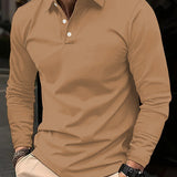 Gabriel | Chemise polo à manches longues élégante pour homme