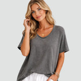 Éléna | T-Shirt Oversize à Col en V