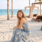 Althéa | Robe Maxi Femme à Imprimé Tropical Élégant