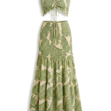 Althéa | Robe Maxi Femme à Imprimé Tropical Élégant