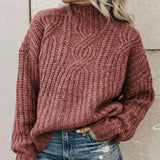 Madeleine | Pull femme élégant à col rond en maille