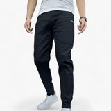 Loïc | Pantalon cargo contemporain à taille élastique et poches