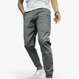 Loïc | Pantalon cargo contemporain à taille élastique et poches