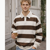Jocelyn | Pull Polo Rayé Homme Style Rugby Vintage