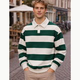 Jocelyn | Pull Polo Rayé Homme Style Rugby Vintage