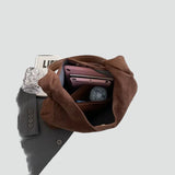 Pauline | Sac hobo en daim pour femme format spacieux