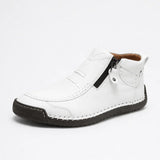 Sébastien | Baskets basses homme avec zip latéral et coutures contrastées