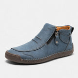 Sébastien | Baskets basses homme avec zip latéral et coutures contrastées