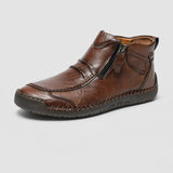 Sébastien | Baskets basses homme avec zip latéral et coutures contrastées