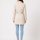 Estelle | Trench court femme à coupe cintrée et col classique