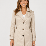 Estelle | Trench court femme à coupe cintrée et col classique