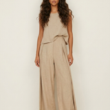 Margaux | Ensemble en lin pour femme avec pantalon large