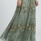 Margaux | Robe Maxi Élégante à Manches Papillon et Imprimé Floral