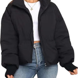 Claire | Veste matelassée oversize femme à col montant