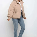 Claire | Veste matelassée oversize femme à col montant