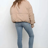 Claire | Veste matelassée oversize femme à col montant