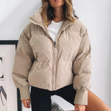 Claire | Veste matelassée oversize femme à col montant