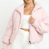 Claire | Veste matelassée oversize femme à col montant