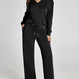 Naya | Ensemble décontracté femme à sweat zippé et pantalon ample