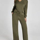 Naya | Ensemble décontracté femme à sweat zippé et pantalon ample