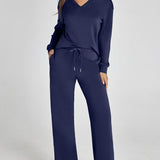Naya | Ensemble décontracté femme à sweat zippé et pantalon ample
