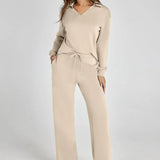 Naya | Ensemble décontracté femme à sweat zippé et pantalon ample