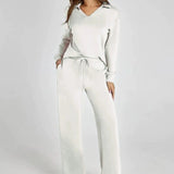 Naya | Ensemble décontracté femme à sweat zippé et pantalon ample