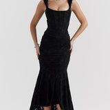 Kloey | Robe de Soirée Élégante avec Accent en Dentelle